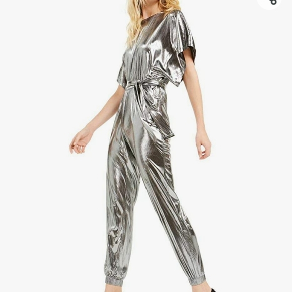 Michael Michael Kors Metallic Jumpsuit/Medium - Picture 3 of 6